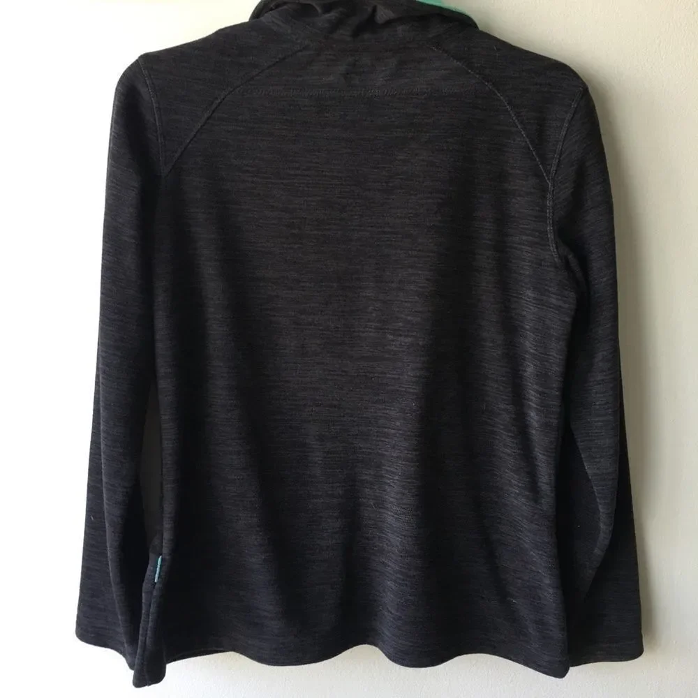 — Fila — Teal + Grey Soft Zip-Up Sweater Jacket - Picture 5 of 5